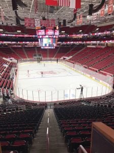 From hardwood to hockey rink: How PNC Arena makes the quick change
