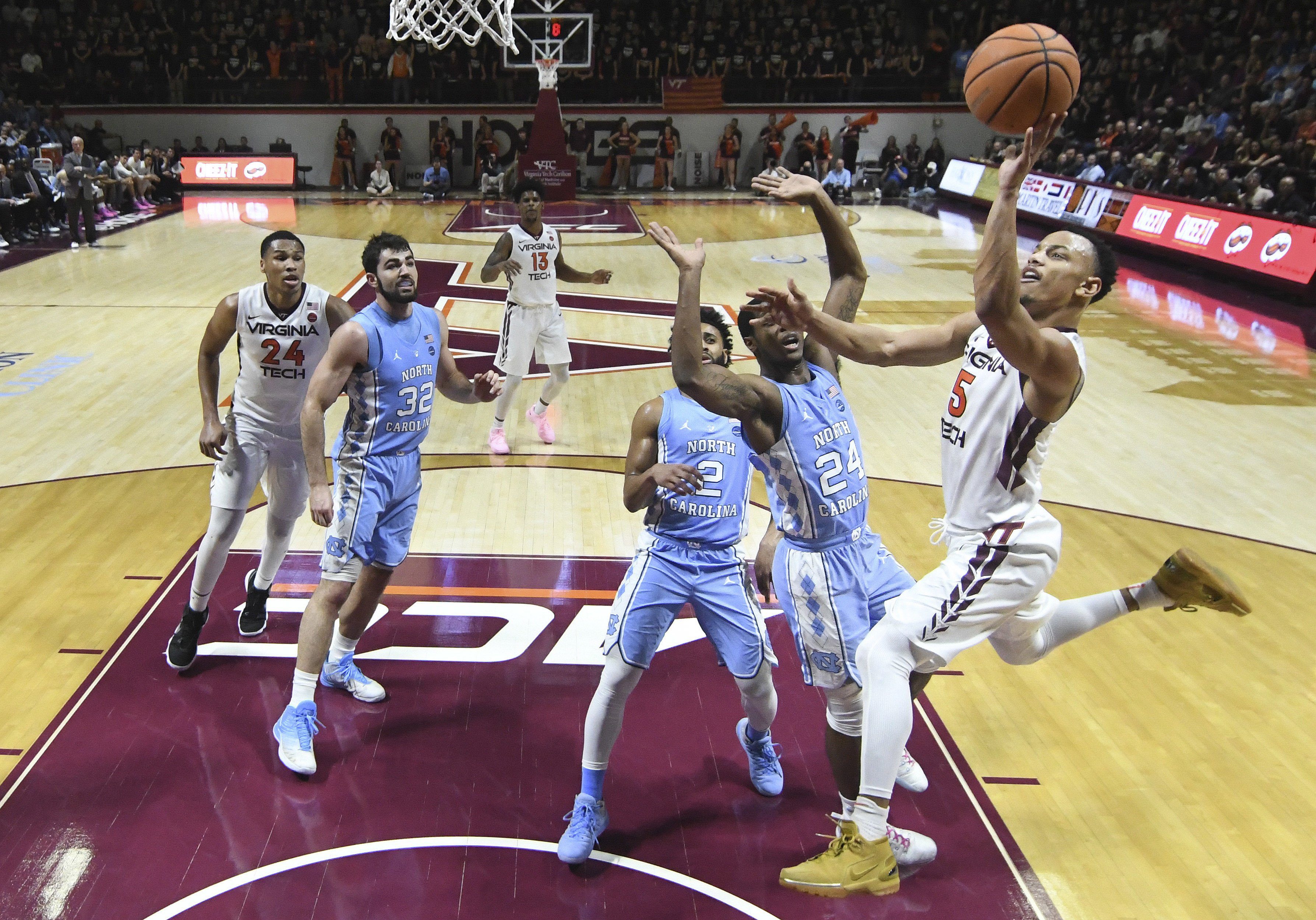 NCAA Basketball North Carolina at Virginia Tech The North State Journal
