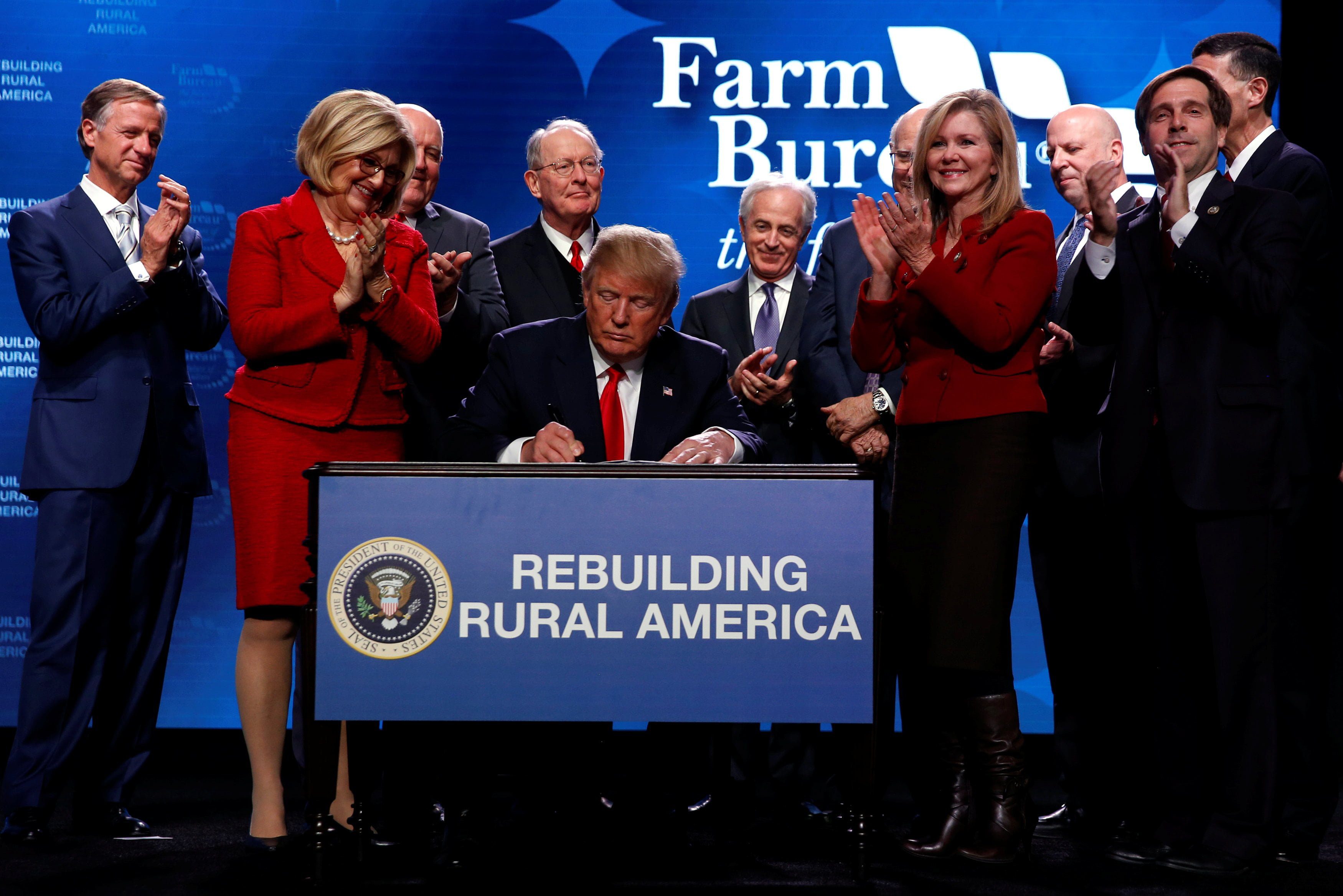 Trump addresses the American Farm Bureau Federation convention in Nashville The North State
