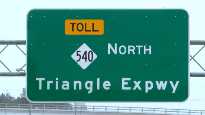 I 540 Triangle Expressway sign