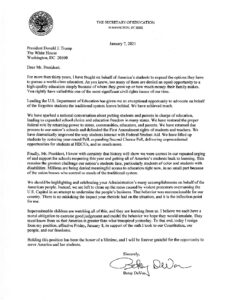 SEC DEVOS RESIGNATION LETTER | The North State Journal