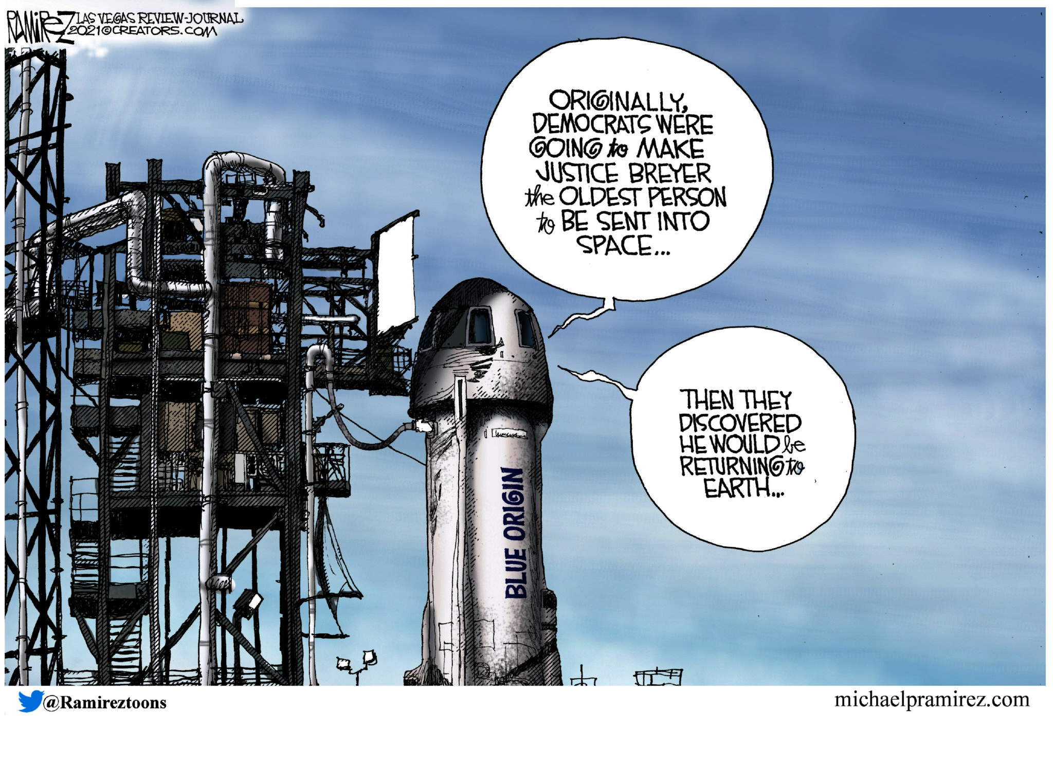 Editorial Cartoon – Blue Origin | The North State Journal