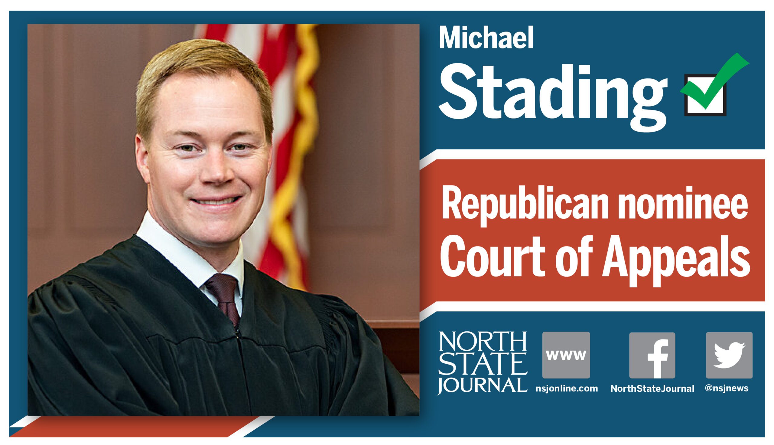 Stading wins Court of Appeals Republican nomination The North State