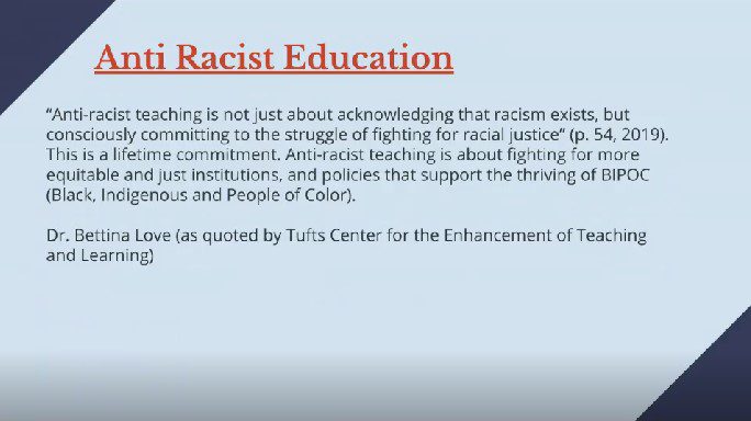 WORKING TOWARDS ANTIRACIST APPROACH SLIDE 9