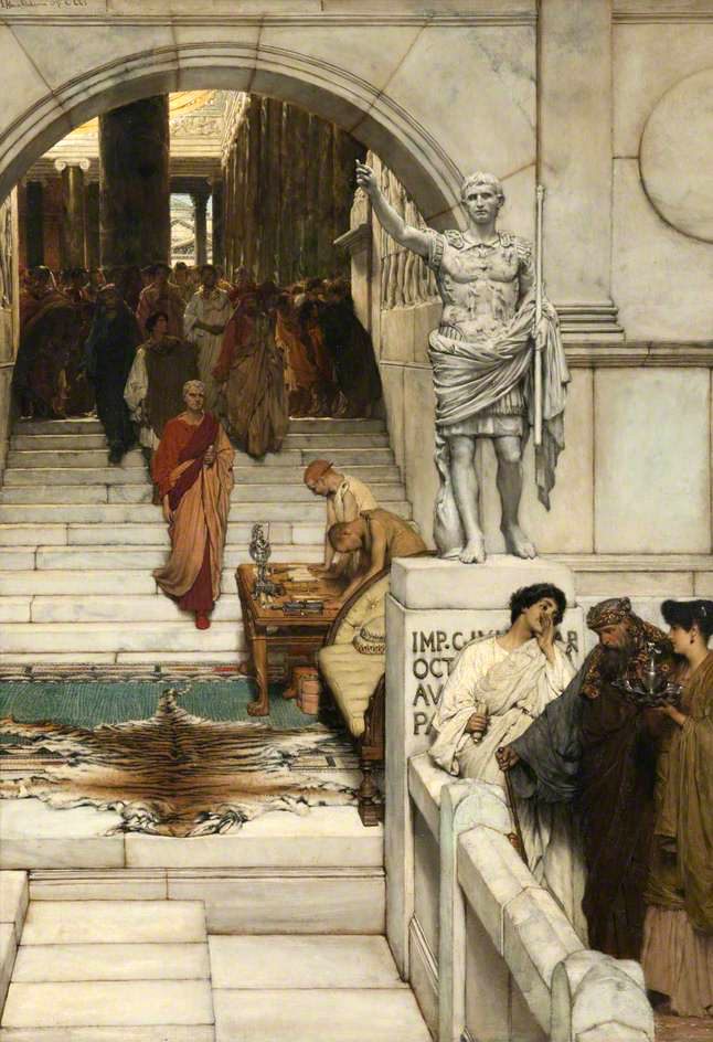 Alma-Tadema, Lawrence, 1836-1912; Audience with Agrippa