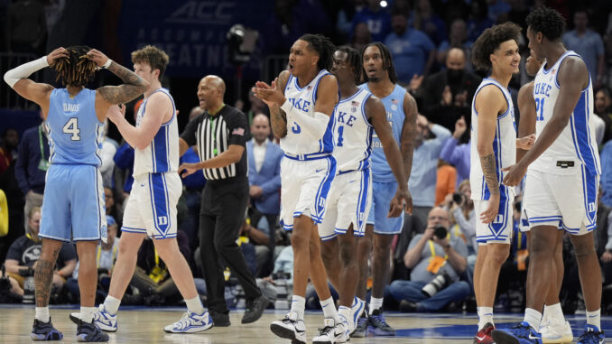 ACC North Carolina Duke Basketball