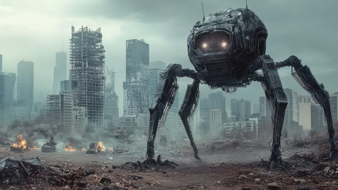 Future apocalypse of military robot